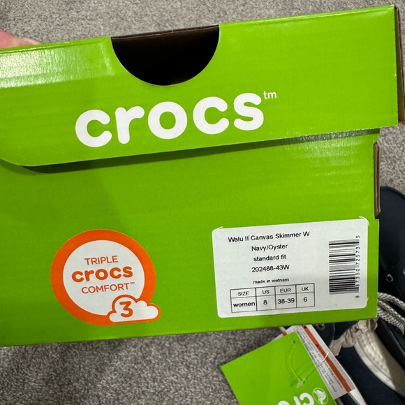 ✨NWT✨ CROCS Women’s Walt II Canvas Skimmer Shoes - Picture 8 of 10
